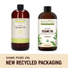 Banyan Botanicals Sesame Oil  Organic & Unrefined Ayurvedic Oil for Skin, Hair, Oil Pulling & More  Multiple Sizes  34oz.  Non GMO Sustainably So