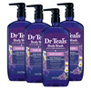 Dr Teal's Body Wash with Pure Epsom Salt, Sleep Blend with Melatonin, 24 fl oz (Pack of 4)