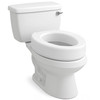 Carex Toilet Seat Riser, Elongated Raised Toilet Seat Adds 3.5 inches to Toilet Height, for Assistance Bending or Sitting, 300 Pound Weight Capacity