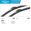 VTOGOI Wiper Blades With Rear Wiper Blades Set For Hyundai Santa Fe 2013-2018 Automotive Replacement Windshield Wiper Blades, That Meet OEM Quality E