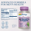 SOLARAY Saw Palmetto & Pygeum - Prostate Health Supplements for Men - Urinary and Male Reproductive Health Support w/Zinc, Pumpkin Seeds, Vitamin B6,