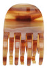 France Luxe Double Tooth Claw Clip - Caramel Horn