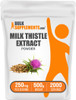 BulkSupplements.com Milk Thistle Extract Powder - Herbal Supplement, Milk Thistle Supplement - Gluten Free, 250mg per Serving, 500g (1.1 lbs) (Pack o