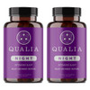Qualia Night Sleep Aid | Non-Habit Forming | Science-Backed Supplement for Deep Refreshing Sleep | Melatonin-Free, Vegan, Non-GMO, Gluten-Free