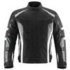 ILM Motorcycle Jacket with CE Armor for Men Enduro Touring Dualsport Riding Water Resistant Textile All-weather White, L