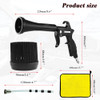 HANDY Tornado Air Cleaning Gun with Rubber Guard and Brass Adjustable Air Flow Nozzle Air Gun for Compressor Pneumatic Tool for Dust Cleaning Car Det
