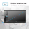 Graphics Drawing Tablet, UGEE M708 10 x 6 inch Large Drawing Tablet with 8 Hot Keys, Passive Stylus of 16384 Levels Pressure, UGEE M708 Graphics Tabl