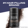 Toppik Hair Building Fibers, Dark Brown, 27.5g Fill In Fine or Thinning Hair, Instantly Thicker, Fuller Looking, 9 Shades for Men & Women, Keratin Pr