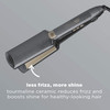 INFINITI PRO CONAIR Tourmaline Ceramic 2-Inch Flat Iron Hair Straightener, 2-Inch Flat Iron to Straighten or Curl, 5 Heat Settings, for All Hair Type