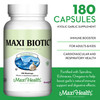 Maxi Health - Maxi Biotic Aged Garlic Extract Capsules (180 Count) | Kyolic Garlic Supplement with Spirulina, Echinacea, Oregano and Enzymax - Natura