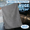 HOMEXCEL Professional Large Microfiber Car Drying Towels 2 Pack, Lint Free, Scratch Free, Highly Absorbent Drying Towel for Cars, SUVs, RVs, Trucks,