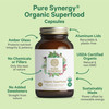 PURE SYNERGY Superfood Capsules | Organic Superfood & Greens Supplement | Whole Foods Like Super Greens, Spirulina, & Mushrooms | for Energy, Healthy
