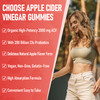 Apple Cider Vinegar Gummies, Max Strength 2000mg ACV Gummy with Probiotics, B12 and Keto Support, For Digestion, Metabolism, Detox, Gut & Immune Heal