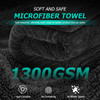 Microfiber Towels For Cars 2-Pack Car Drying Towel 1300 Gsm Ultra-Large Soft