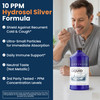 Optivida Colloidal Silver Liquid - 10 PPM Liquid Silver Immune Support, Pure Nano Silver Hydrosol Liquid for Family Wellness - Natural Silver Water f