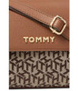 Tommy Hilfiger Womens Melissa II Flap Crossbody Tan/Dk Chocolate Small