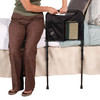 Able Life Sturdy Rail, Adjustable Stand Assist Bed Bar with Support Legs, Bedside Railing Mobility Aid with Organizer Pouch for Adults, Seniors, and