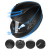 GLX GX11 Compact Motorcycle Helmet - Matte Black, Large - Full Face w/ Tinted Visor, DOT Approved