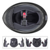 GLX GX11 Compact Motorcycle Helmet - Matte Black, Large - Full Face w/ Tinted Visor, DOT Approved