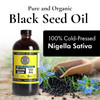 Pure Black Seed Oil - 100% Pure Nigella Sativa - Cold Pressed - Vegan - Non GMO - 16 oz - in Glass Bottle - Herbal by Nature