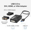 Plugable USB 3.0 to DVI/VGA/HDMI Video Graphics Adapter for Multiple Monitors up to 2048x1152 Supports Windows 11, 10, 8.1, 7, XP, and Mac 10.14+