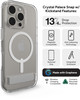 ZAGG Crystal Palace Snap with Kickstand Case for iPhone 16 Pro - MagSafe & Wireless Charging Compatible, Survives Drops Up to 13ft, Textured Grip, Ec