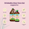 Lily Of The Desert Aloe Vera Gel - Whole Leaf Filtered Thicker Consistency Aloe Vera Drink with Natural Vitamins, Digestive Enzymes for Gut Health, W