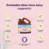Lily of the Desert Aloe Vera Juice - Organic, Preservative-Free Inner Fillet Aloe Vera Drink with Natural Digestive Enzymes for Gut Health, Stomach R