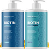 Rosemary Biotin Shampoo and Conditioner Set - Volumizing Shampoo and Conditioner for Thinning Hair for Women & Men with Nourishing B Vitamins - Color
