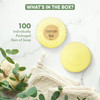 Terra Pure Travel Size Hotel Bar Soap 100 Count 1.25 oz Body Bars Guest Amenities for Hotels Vacation Rentals and Short Term Rentals Paraben Free Gre