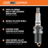 Autolite 3924 Copper Resistor Automotive Replacement Spark Plugs (4 Pack)
