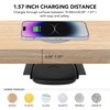 1.57"(40mm) NiiTTER Invisible Wireless Charger, Under Desk Wireless Charger, Under Counter Charging for iPhone 17/16/15/14/13/12/ Samsung Galaxy S25/