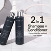 MONAT Black Shampoo + Conditioner  A 2-in-1 Formula for Optimal Hair Care in One Step  Cleanses, Conditions, and Promotes Stronger, Healthier-Looki