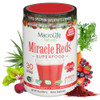 MacroLife Naturals Miracle Reds Superfood Powder 19 Blended Fruit & Berry Polyphenols Enzymes Probiotics & Antioxidants Supplement - Raw Non-GMO & Ve