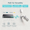 TP-Link LS108GP | 8 Port PoE Gigabit Ethernet Switch | 8 PoE+ Port @ 62W | Plug & Play | Extend Mode | PoE Auto Recovery | Desktop/Wall Mount | Silen