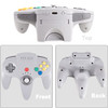 2 Pack 2.4 GHz Wireless N64 Switch Online Controller, USB & N64 Receiver, Compatible with Windows PC iOS Mac Raspberry Pi, N64 / Switch Online/NSO -