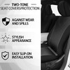 Fulmoon 17 Pcs Car Accessories Set for Women Seat Bling Leather Steering Wheel Cover Seat Belt Shoulder Pad Armrest Cup Holders Covers Full Crystal D