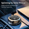 PaxView Smart Car Air Freshener Diffuser,Solar Powered Rotating Aroma Diffuser For Vehicle,Car Accessories,Automotive Aromatherapy Ornament(Black,Col