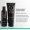 ZEUS Everyday Beard Kit for Men, Facial Hair Shampoo, Conditioner, Oil, Balm & Tin Gift Box, Premium Beard Care & Grooming Set (Made in USA) Verbena
