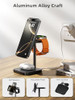 [Qi2 Certified ] LULULOOK 3 in 1 Charging Station, 15W QI2 Wireless Charger Stand Magnetic Charger for iPhone 17/16/15/14/13/12 Series, AirPods Pro/3