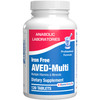 Iron Free Daily Multivitamin for Men and Women, 120 Tablets - AVED Daily Multi Vitamin and Minerals Health Supplement - Vitamins A, C, D, E, Vitamin