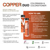 Copper Hair Color Depositing Colorwash and Conditioner for Brunettes, Maintains Refreshes Auburn Hair Color Copper for Brunettes, Colorwash and Color
