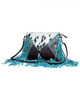 Myra Bag Women's Effervescence Leather And Hair-On Tooled Turquoise One Size