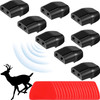 BBTO 8 Pieces Car Deer Warning Whistle Devices Dual Construction Deer Warning Whistle Devices Repellent Animal Alert Horn equipments with 28 Pieces A