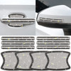 Gengki 10PCS Car Door Handle Bling Rhinestones Stickers Universal Auto Door Handle Scratch Cover Guard Protective Film Pad with Safety Reflective Str