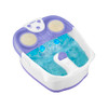 Conair Waterfall Pedicure Foot Spa Bath with Blue LED Lights, Massaging Bubbles and Massage Rollers, Purple/White