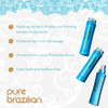 Pure Brazilian 3-Piece Daily Essentials Kit: Anti-Frizz Shampoo, Conditioner & Miracle Leave-In Conditioner with Keratin, Cocoa Butter & Bulgarian Ro