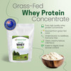Z Natural Foods Grass-Fed Whey Protein Concentrate - Clean Whey Protein Powder from New Zealand - Cold Processed Pure Whey Protein with Essential Ami