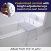 Drive Medical Tub Transfer Bench for Bathtub - Safer, Independent Bathing Aid - Height Adjustable Bench - Sturdy Aluminum Construction - Comfortable