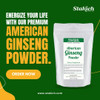 Stakich American Ginseng Root Powder - 1 Pound - Pure (1 Pound)
